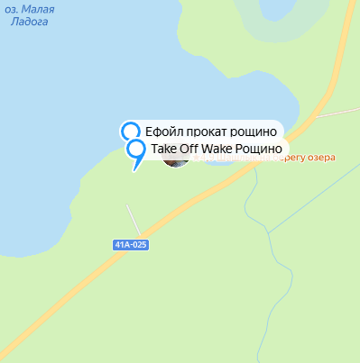 Карта - озеро Малая Ладога